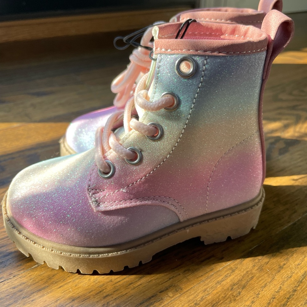 Rainbow toddler boots